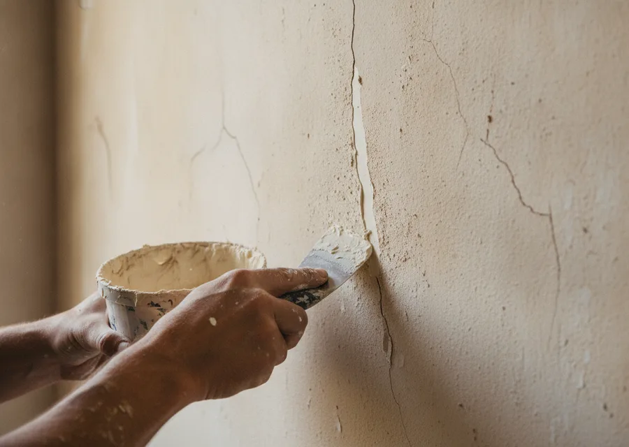 Travaux de peinture sur une maison dans le Var — illustration